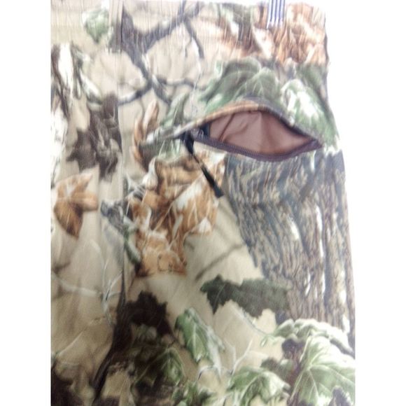 Cabelas Made In The USA Vintage Cameo Full Zip Hooded Hunting Jacket Size L And - Picture 8 of 12